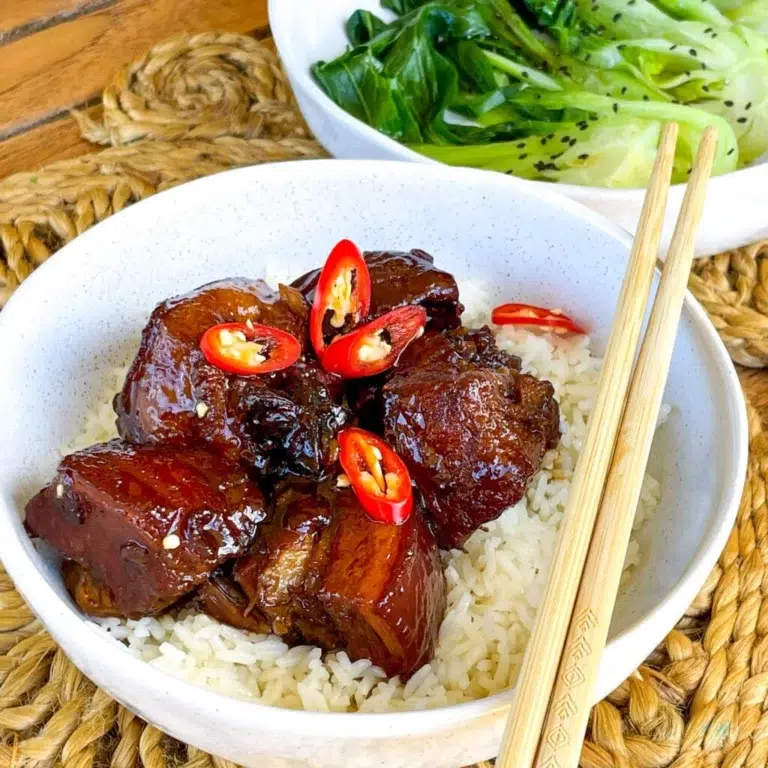 Slow Cooked Braised Asian Pork Belly Recipe