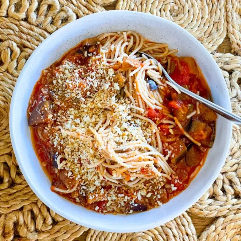 Eggplant and Tomato Pasta Recipe