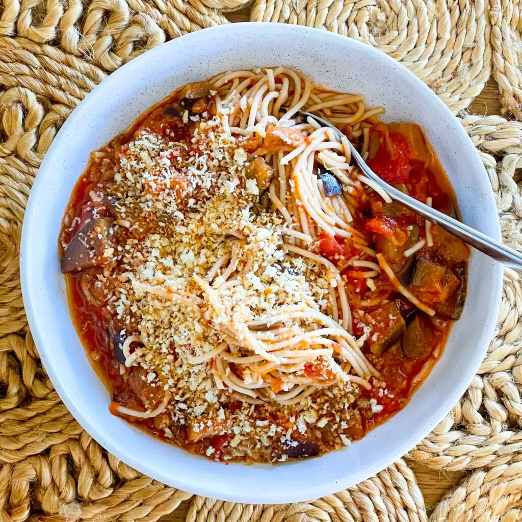 Eggplant and Tomato Pasta Recipe