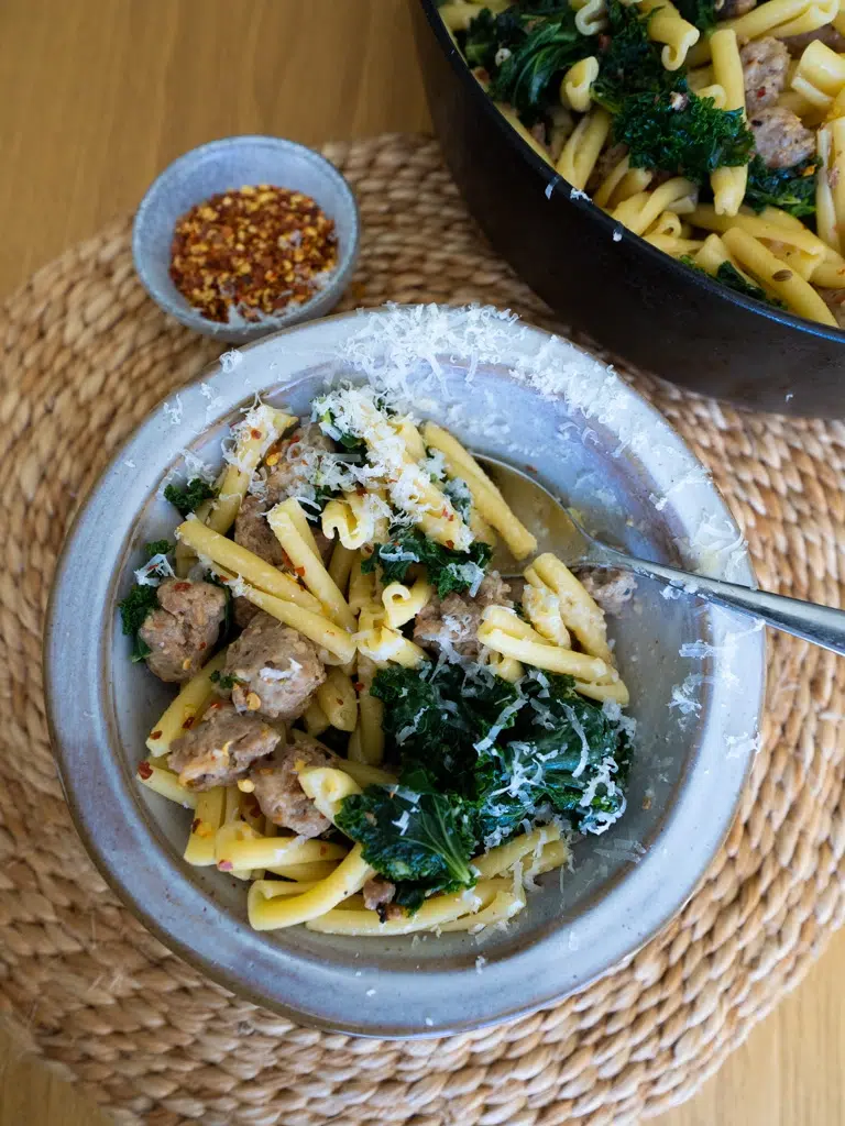 Sausage and Kale Casarecce