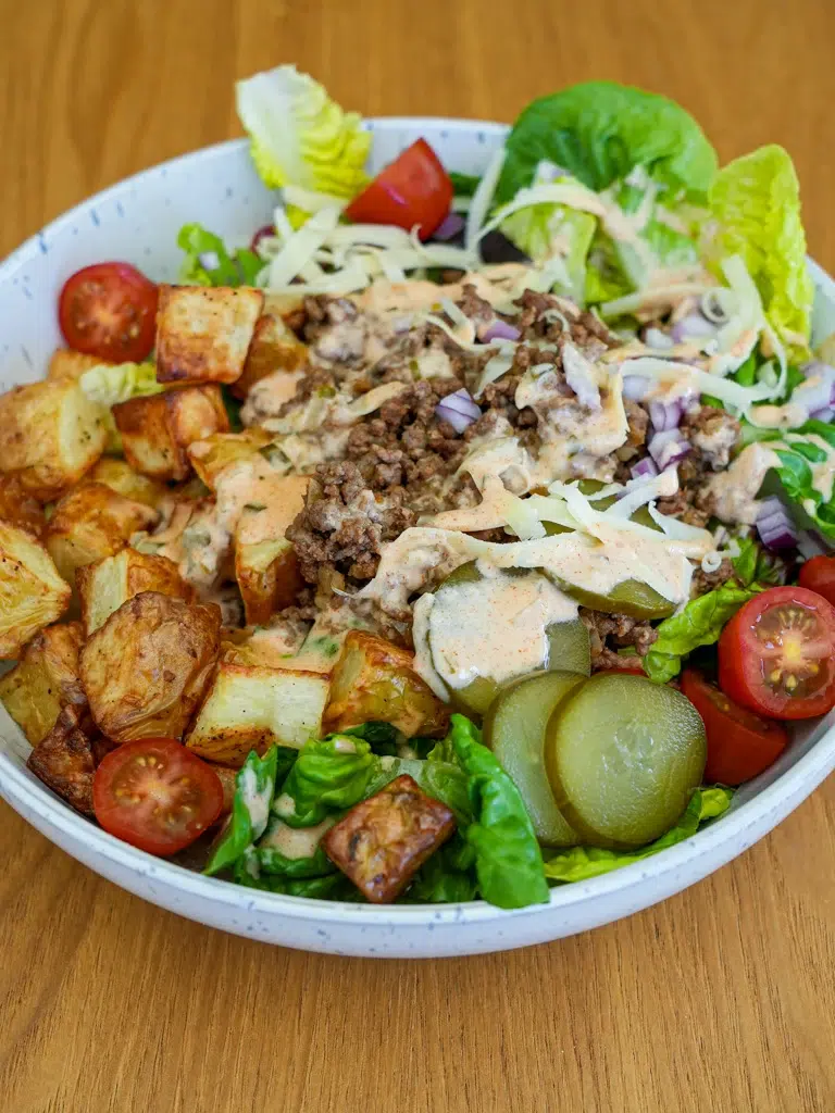 Loaded Burger Bowls