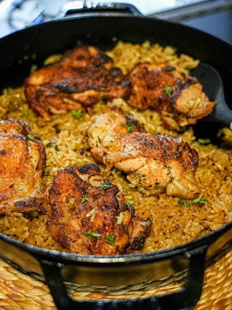 One-pan Chicken & Garlic Rice