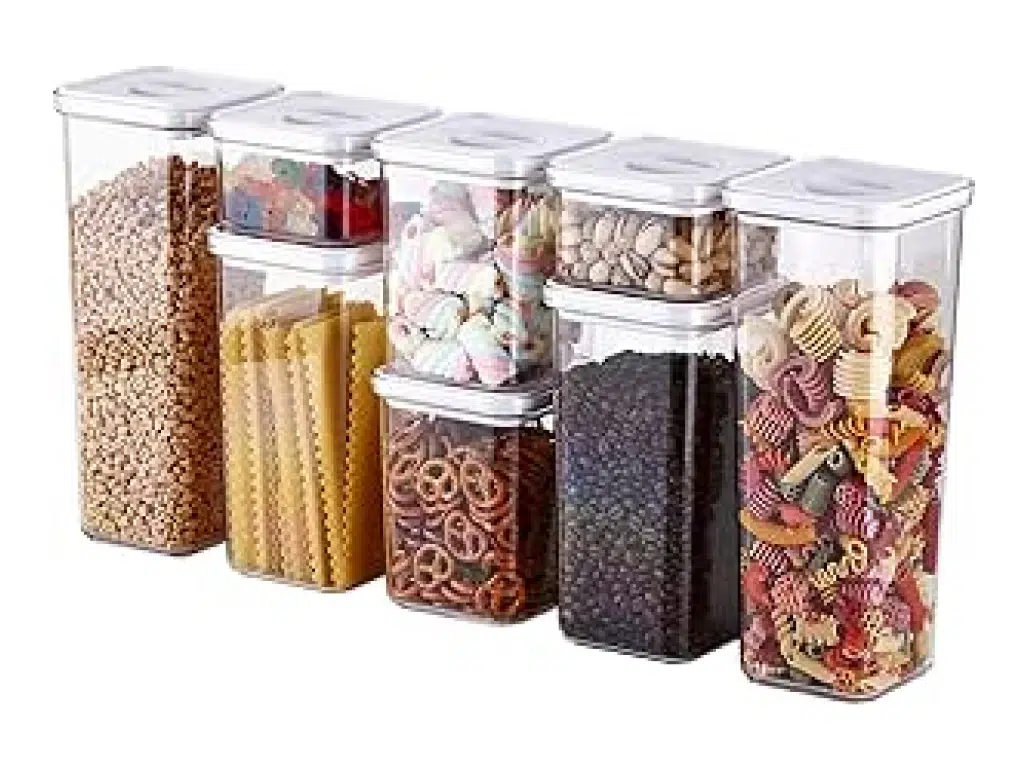 Kitchen Pantry Clear Plastic Container