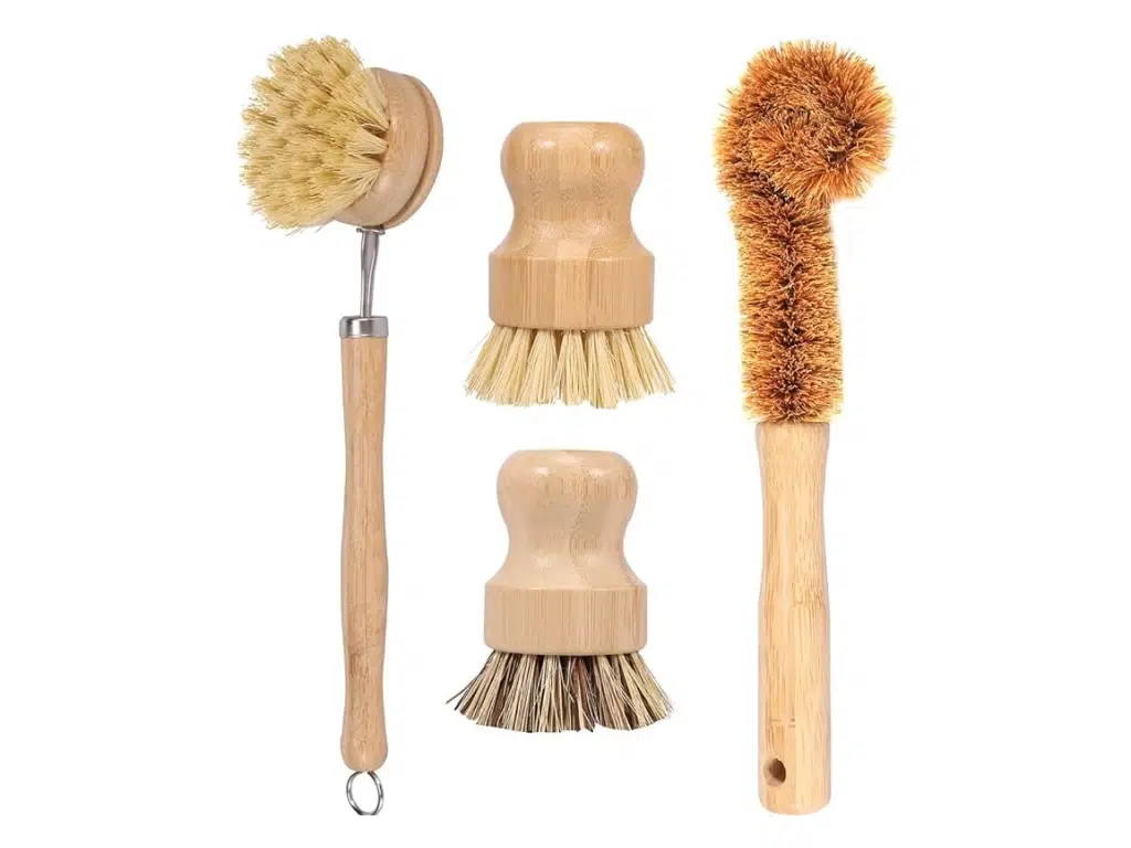 bamboo dish scrub brush