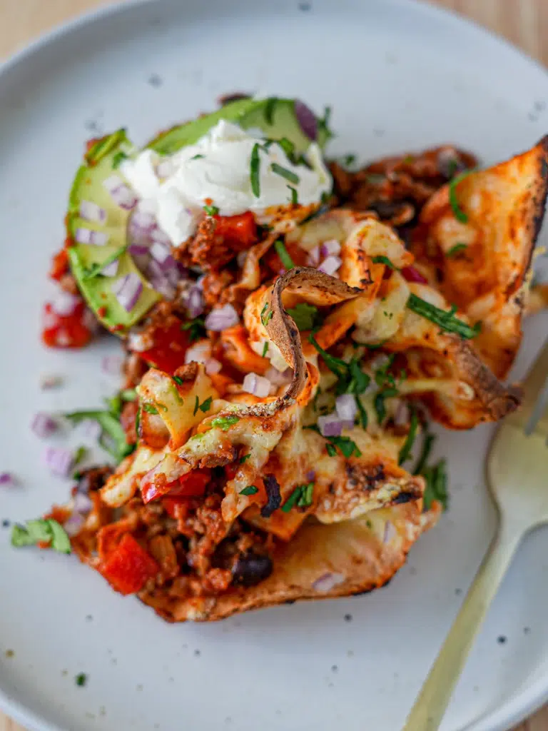 One Pan Cheesy Beef Enchiladas
