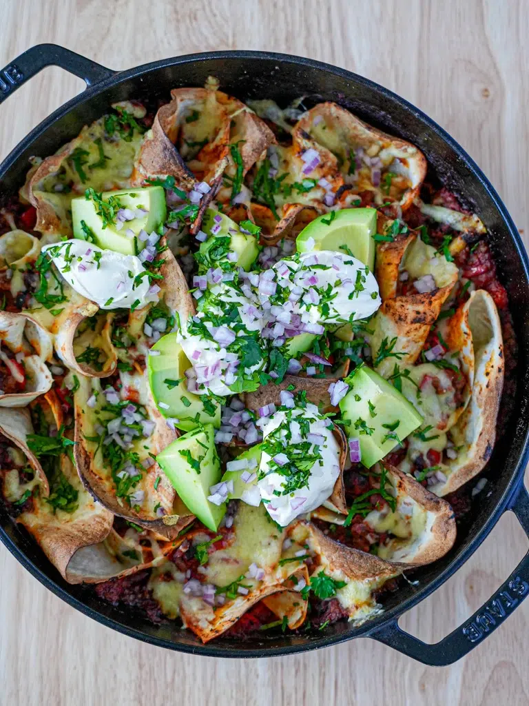 One Pan Cheesy Beef Enchiladas