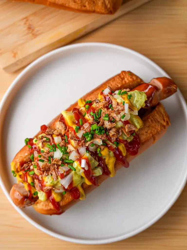 These Loaded Scandi Hot Dogs are an explosion of flavours and textures and inspired by a popular street food from Scandinavia.