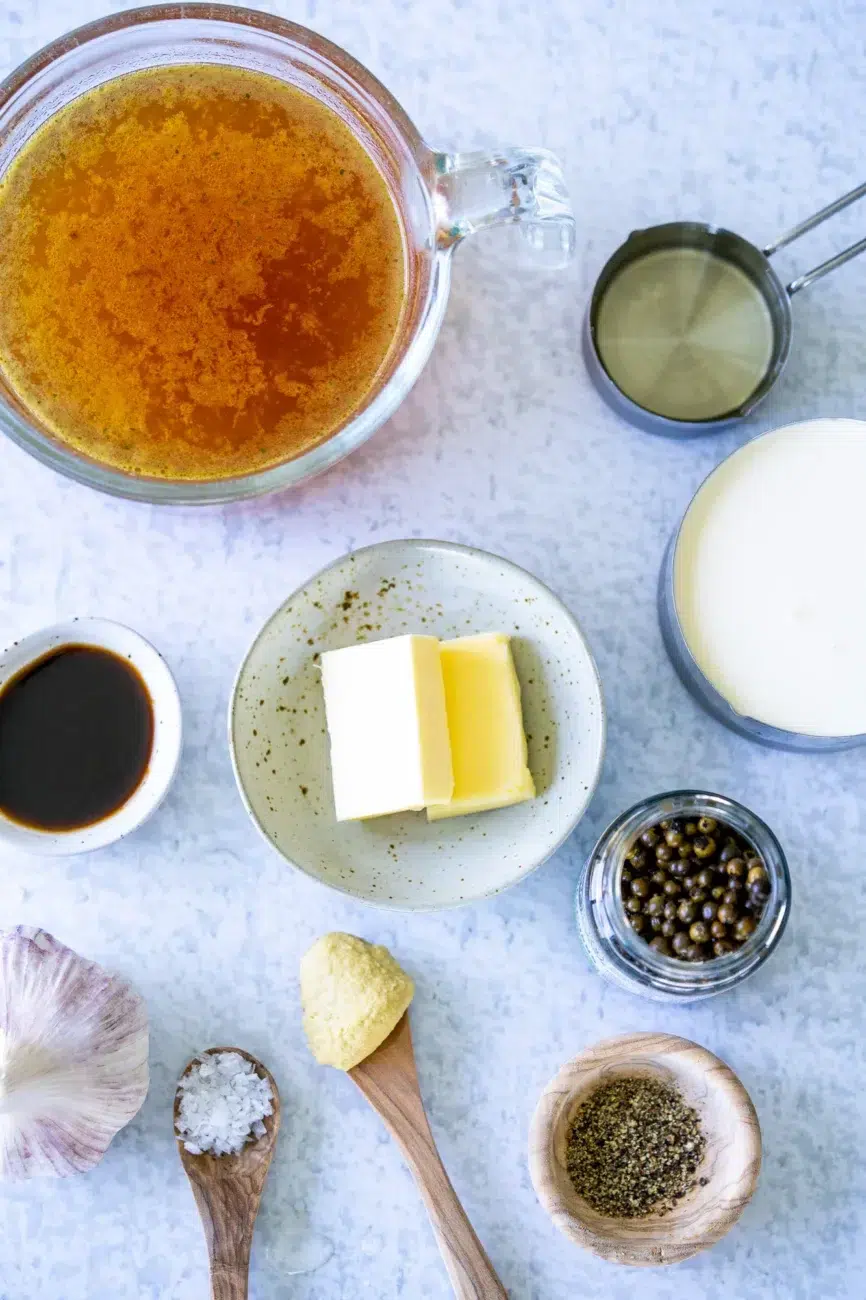 Creamy Peppercorn Sauce Ingredients