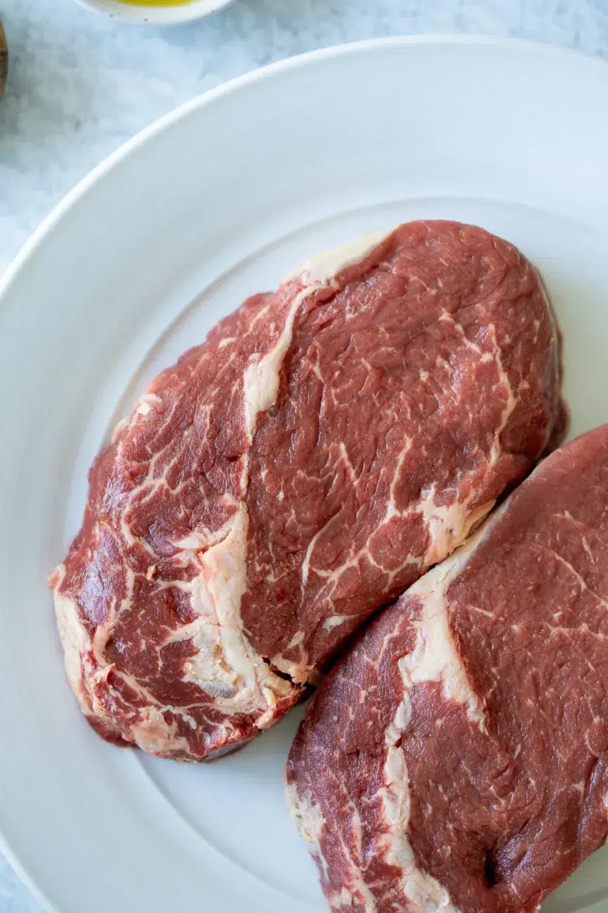 Steaks ready to cook