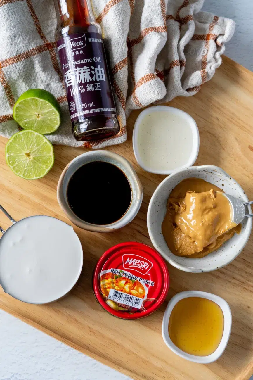 Creamy Coconut Peanut Sauce Ingredients
