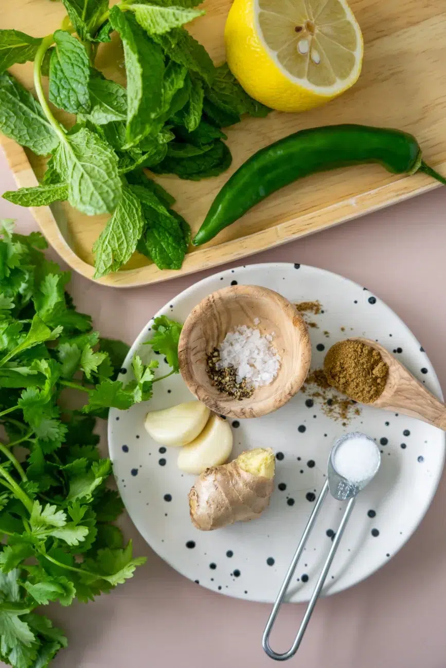 Indian Green Chutney Recipe Ingredients