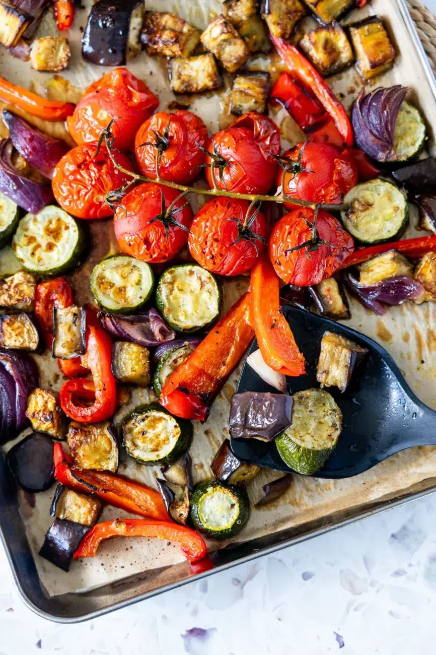 Mediterranean Roasted Vegetables recipe close up