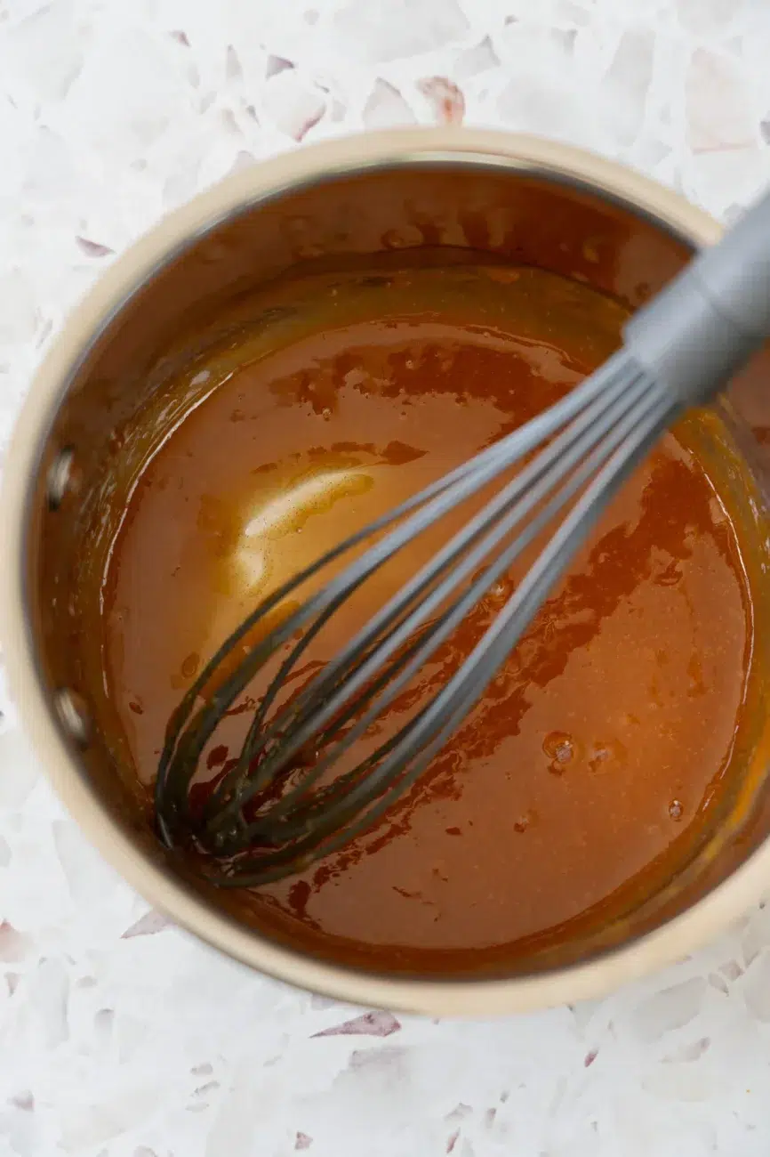Sweet and Sour Sauce Recipe being cooked