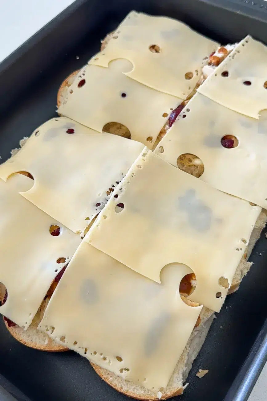 Adding Cheese to Turkey Sliders