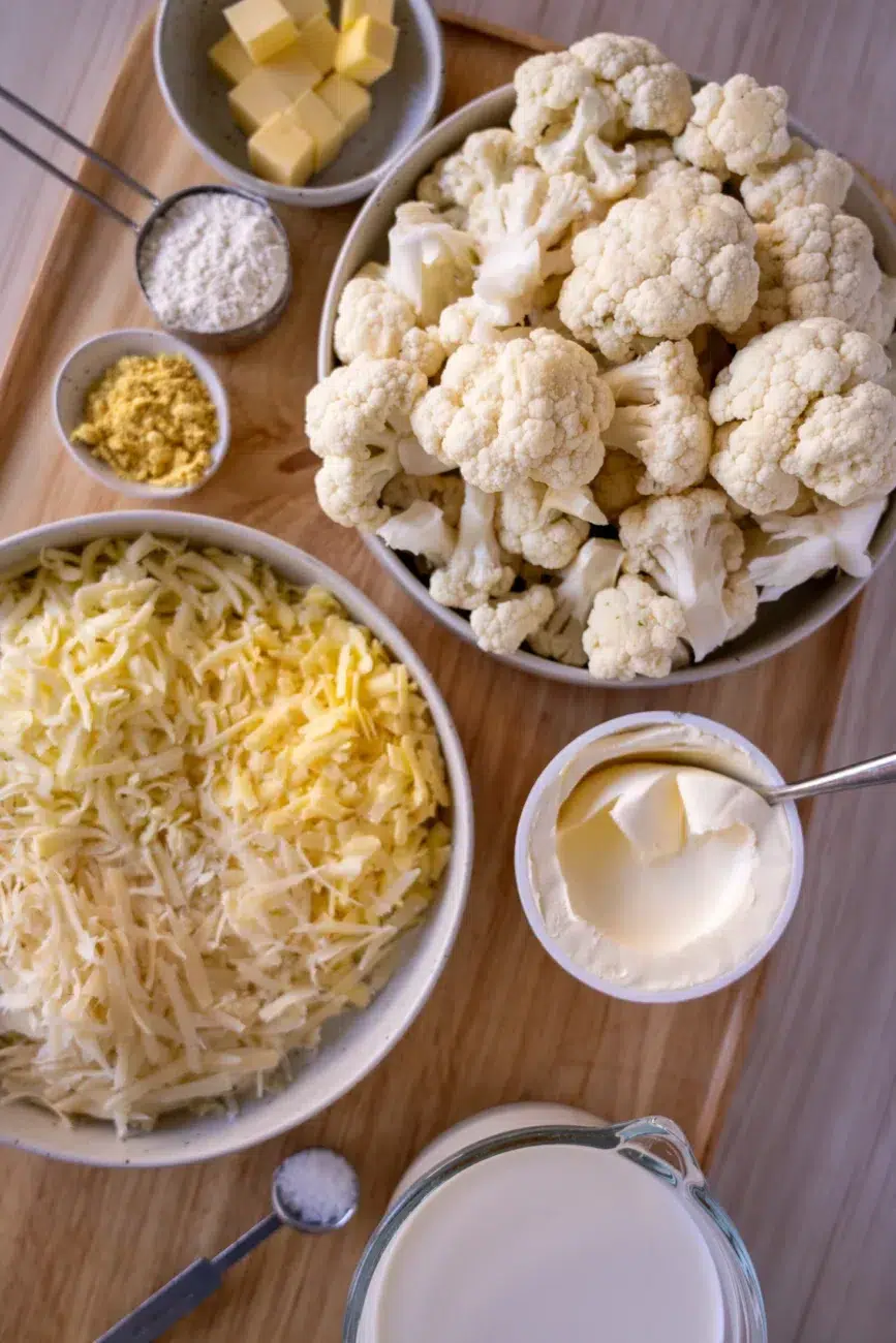 Creamy Four-cheese Cauliflower Bake Recipe Ingredients