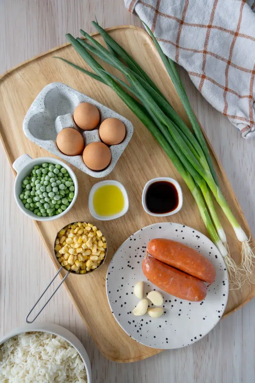 chorizo fried rice recipe ingredients